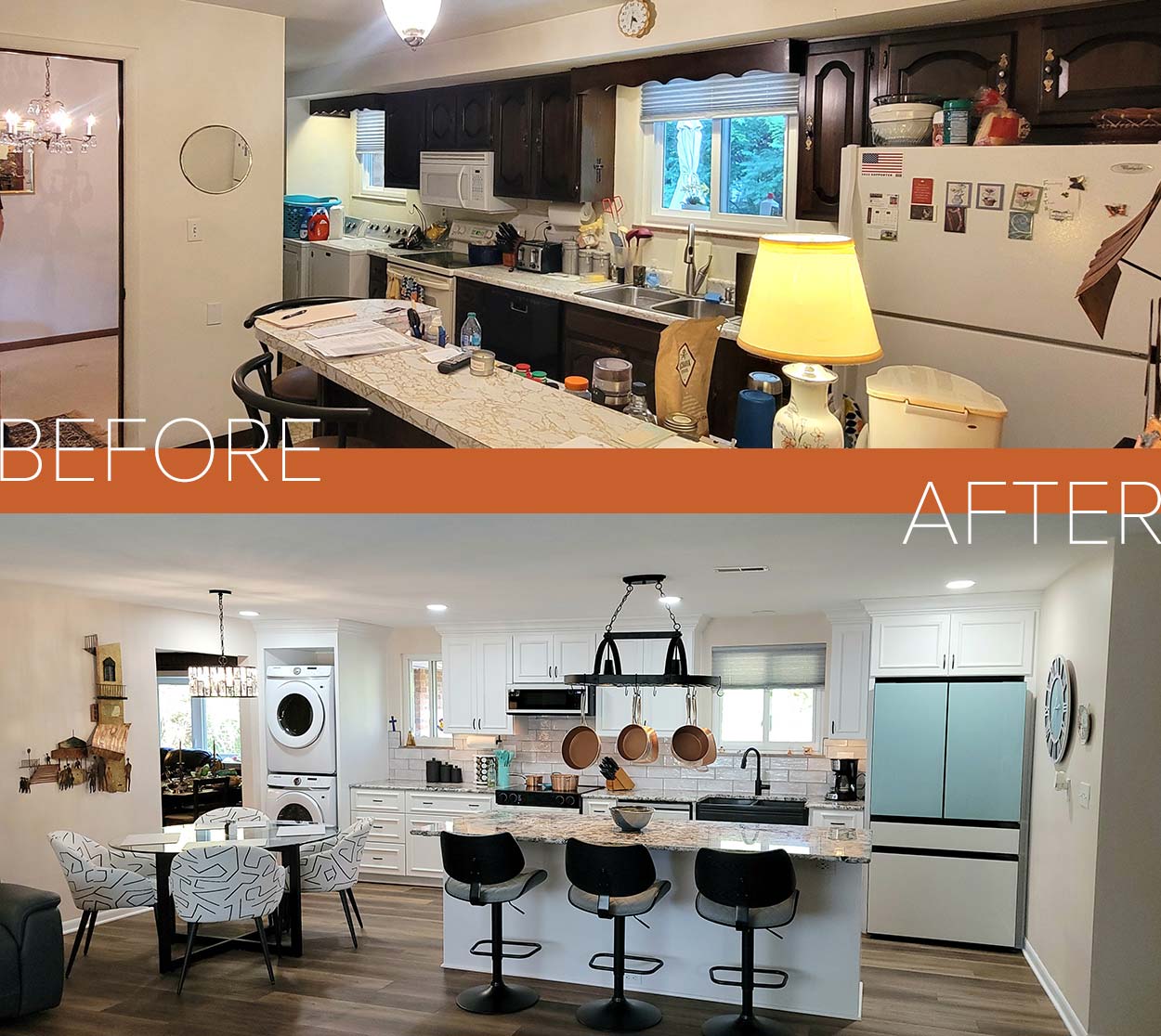 home remodel before / after photos